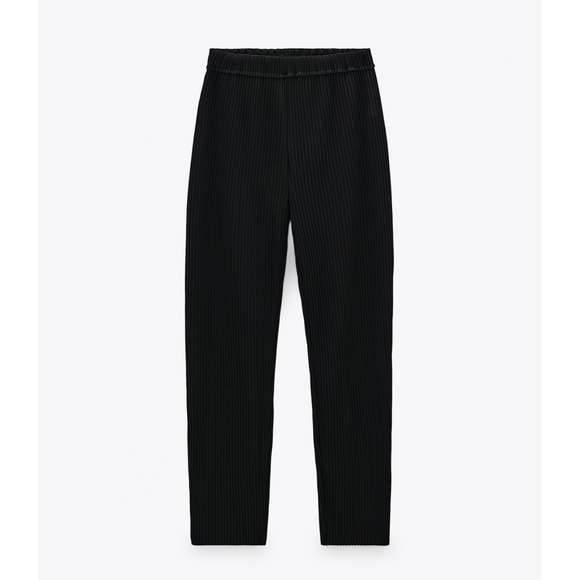 Zara pleated straight leg pants - Picture 3 of 8